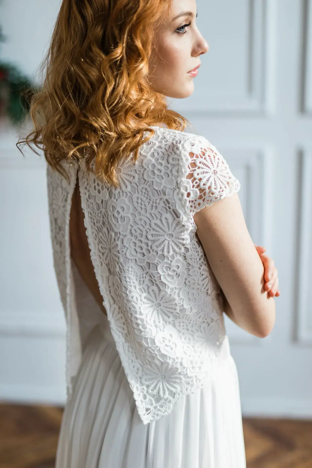 Wedding dress detail